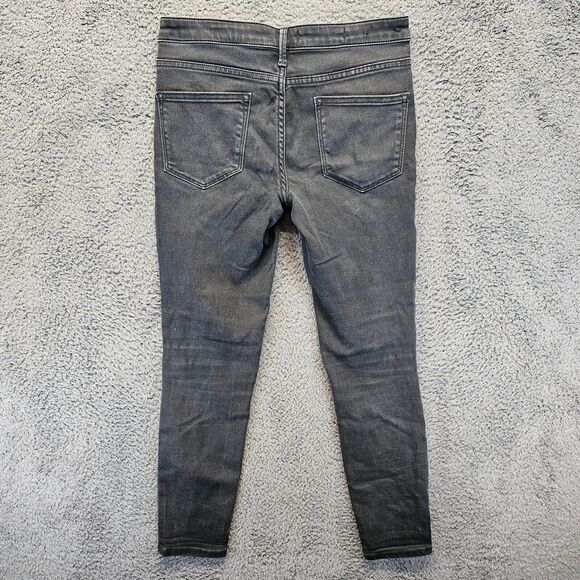 Pilcro‎ Serif Jeans Women Size 28 Petite Black Denim Skinny Leg - Picture 9 of 10